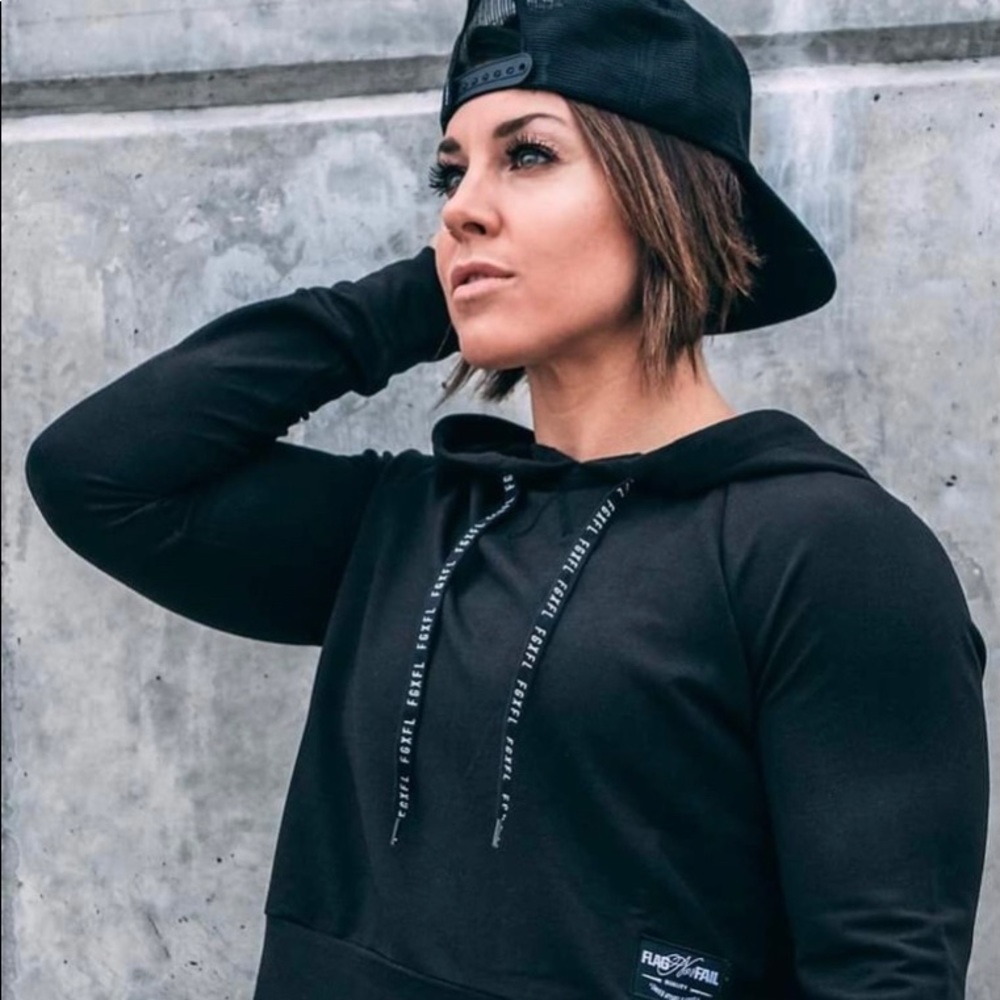 Flag Nor Fail Crop Hoodie